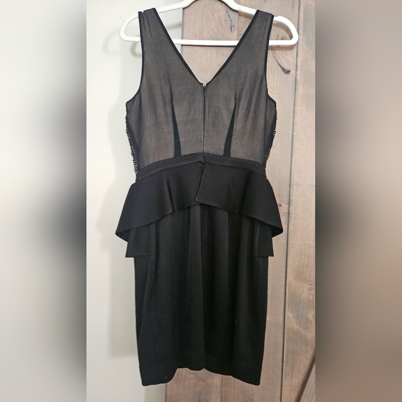 BEBE 90s Beaded top peplum mini dress. Size small - Picture 8 of 11